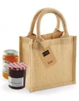 Sacosa Cadou din Iuta - Jute Petite Gift Bag – cu logo personalizat — fotografia 2