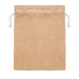 Săculeț cadouri de iută 25x 32cm Jute Medium – cu logo personalizat — fotografia 2