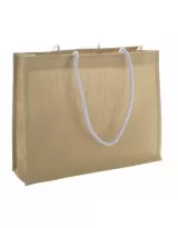 Sacosa cumparaturi iuta Hintol – cu logo personalizat — fotografia 2