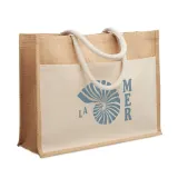 Geantă de cumpărături din iută Baga – cu logo personalizat — fotografia 5