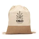 Rucsac din bumbac/iută Wilkes – cu logo personalizat — fotografia 4