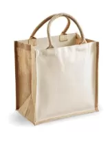 Sacosa pentru pictat din iuta si bumbac - Printers' Midi Jute Bag – cu logo personalizat — fotografia 2