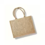 Sacoșă din iută cu fire aurii big - Shimmer Jute Shopper — fotografia 2