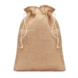 Săculeț cadouri de iută 25x 32cm Jute Medium – cu logo personalizat — fotografia 1