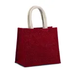 Geantă de pânză din iută – medie – cu logo personalizat — fotografia 4