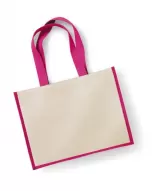 Sacosa pictat clasic bumbac si Iuta - Printers' Jute Classic Shopper – cu logo personalizat — fotografia 6