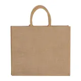 Sacoșă din iută Hannover, 330 g/m² – cu logo personalizat — fotografia 2