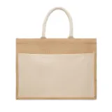 Geantă de cumpărături din iută Baga – cu logo personalizat — fotografia 3