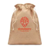 Săculeț cadouri de iută 14x 22cm Jute Small – cu logo personalizat — fotografia 3