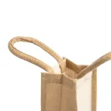 Sacoșă Belona laminată din iută – cu logo personalizat — fotografia 3