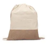 Rucsac din bumbac/iută Wilkes – cu logo personalizat — fotografia 5