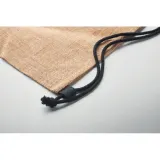 Rucsac cu cordon din iută Fukuro – cu logo personalizat — fotografia 5