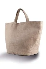 Geantă din iută vopsită în fir, 100% naturală din iuta – cu logo personalizat — fotografia 1