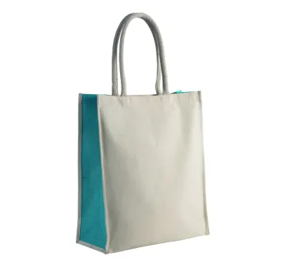 Geantă de pânză din bumbac și iută – 23 l – cu logo personalizat