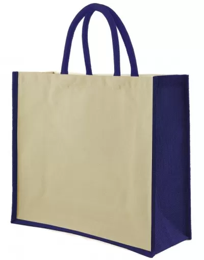 Sacoșă din iută și bumbac Bangalore - Jute and Cotton Shopper Bag