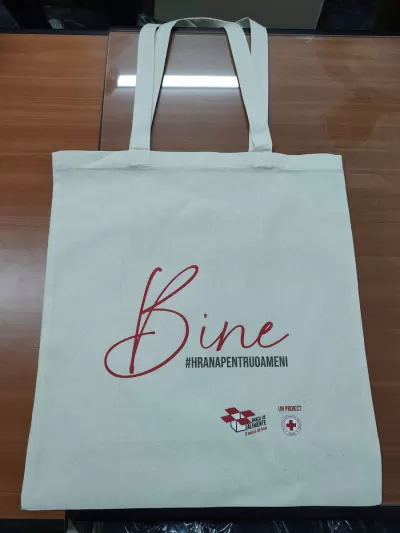 Sacose din Bumbac SBT 145 g/m² - Natur – cu logo personalizat