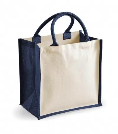 Sacosa pentru pictat din iuta si bumbac - Printers' Midi Jute Bag – cu logo personalizat
