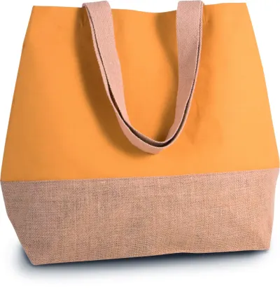 Geantă de cumpărături din pânză și iută – cu logo personalizat