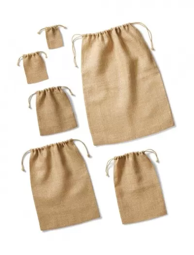 Saculet din iuta - Jute Stuff Bag – cu logo personalizat