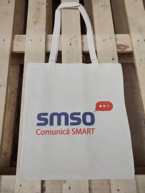 Sacose din Bumbac SBT 145 g/m² - Natur – cu logo personalizat