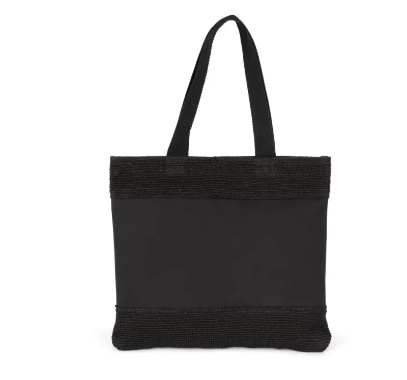 Geantă de cumpărături din bumbac și fire de iută țesute – cu logo personalizat