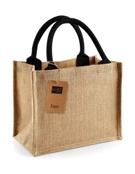 Sacoșe din iută Mini Gift Bag cu mânere diverse culori