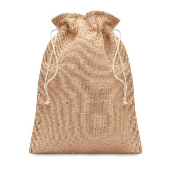 Săculeț cadouri de iută 25x 32cm Jute Medium – cu logo personalizat