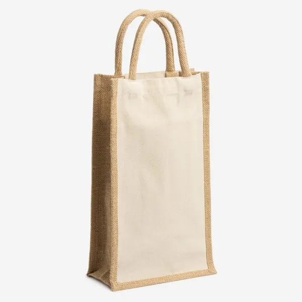 Sacoșă Loire laminată din iută – cu logo personalizat