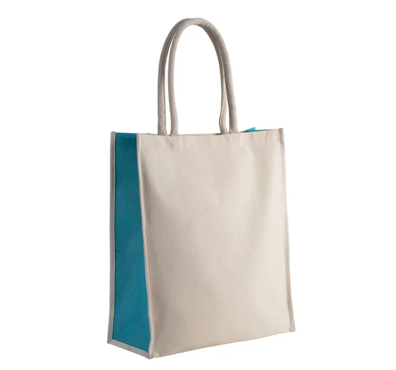 Geantă de pânză din bumbac și iută – 23 l – cu logo personalizat