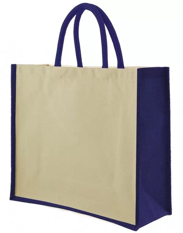 Sacoșă din iută și bumbac Bangalore - Jute and Cotton Shopper Bag