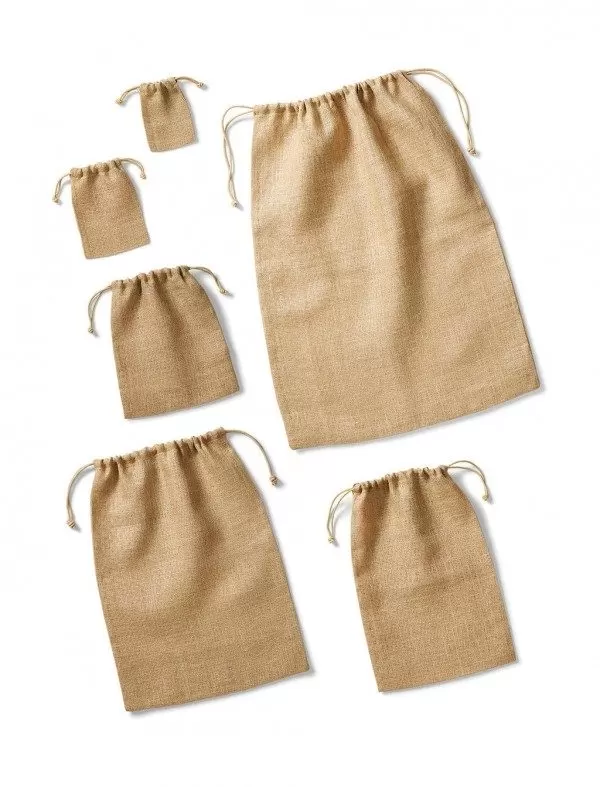 Saculet din iuta - Jute Stuff Bag – cu logo personalizat
