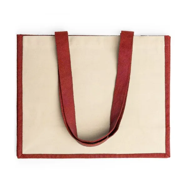 Sacoșă Nantes laminată din iută 320 g/m² – cu logo personalizat